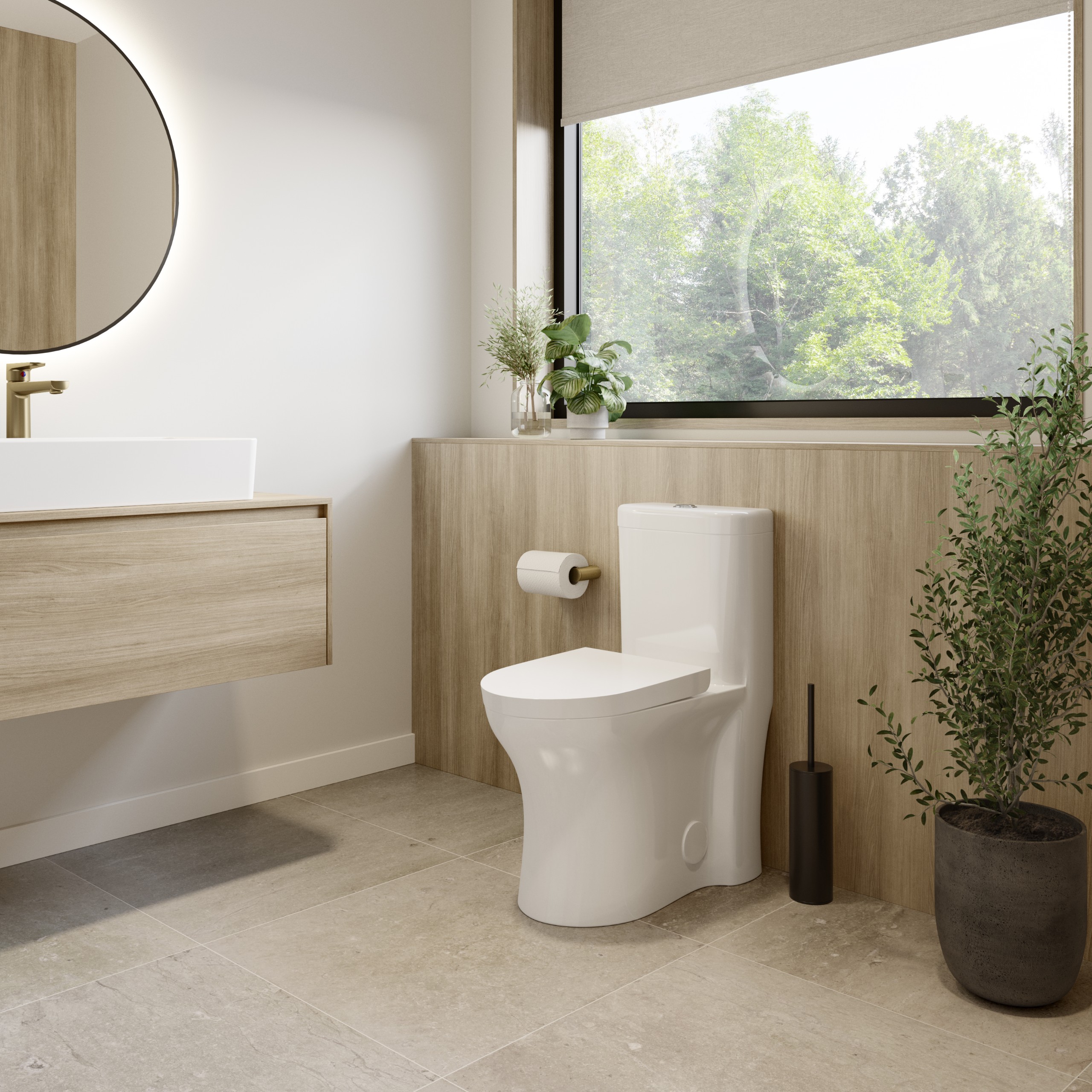 Florence toilette allongée une pièce double chasse - T